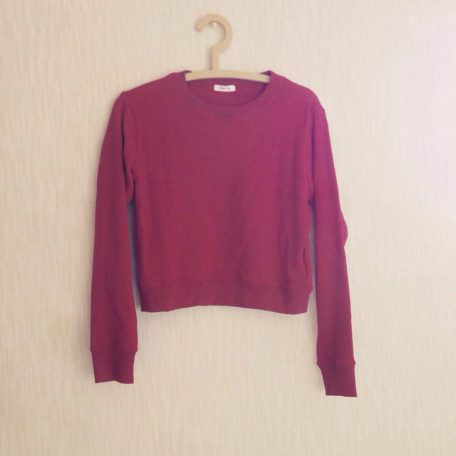 FRAY I.D(フレイアイディー)のsweat red レディースのトップス(トレーナー/スウェット)の商品写真