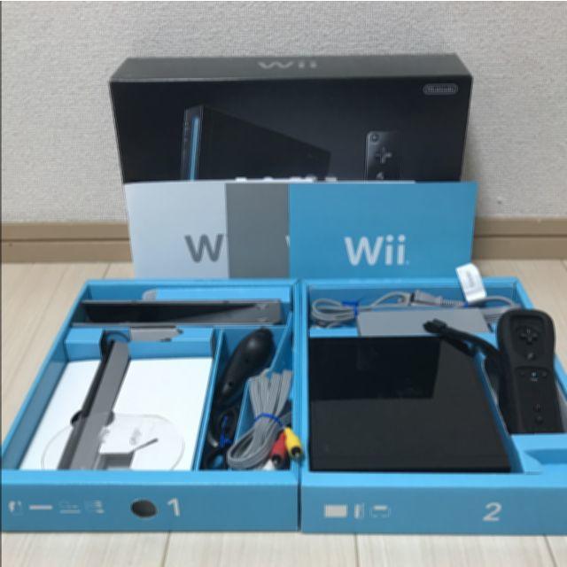 高級品市場 【新品未使用】Nintendo Wii ブラック 本体 家庭用ゲーム本体