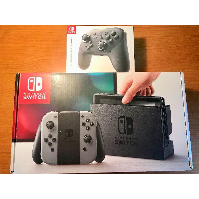 ニンテンドースイッチ本体＆プロコントローラー&64GBSDカード【セット】