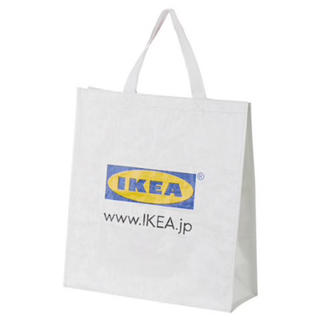 イケア(IKEA)のIKEA ビニールバッグ 白(トートバッグ)