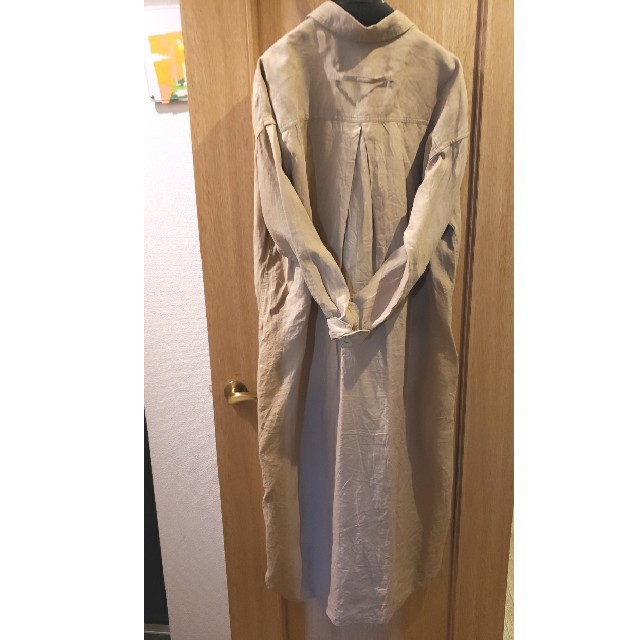 ticcaのシャツワンピース by maiko-w's shop｜ラクマ 麻100%ベージュの通販 高品質特価