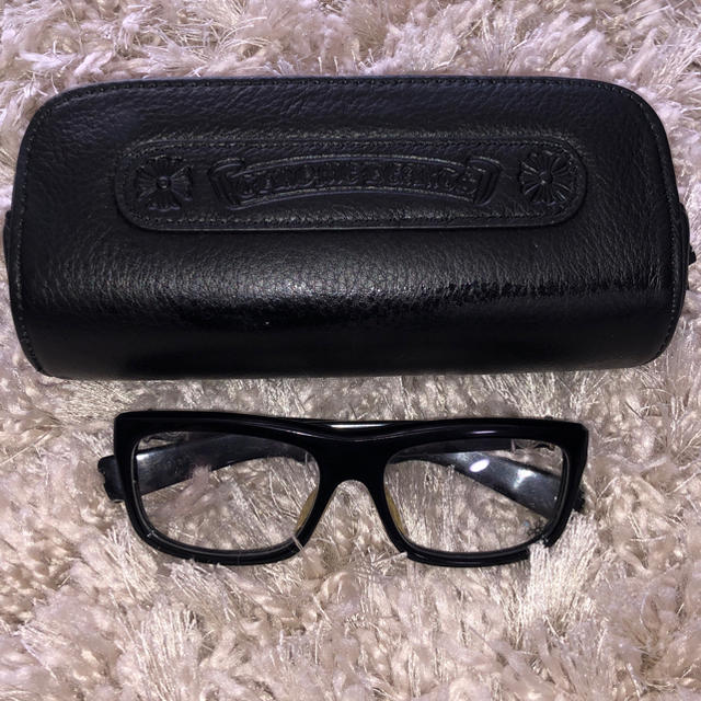 クロムハーツ 黒縁 メガネ 伊達眼鏡 | フリマアプリ ラクマ