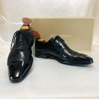 サントーニ(Santoni)のSantoni（サントーニ）ストレートチップ5.0　黒（ブラック）(ドレス/ビジネス)