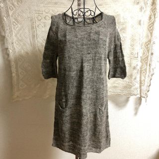 ネストローブ(nest Robe)の【新品】ネストローブ✩リネンニットチュニック(チュニック)