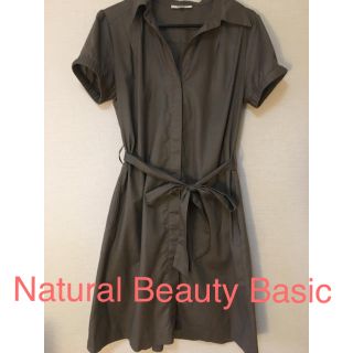 ナチュラルビューティーベーシック(NATURAL BEAUTY BASIC)のお値下げ★インナー付ワンピ(ミニワンピース)