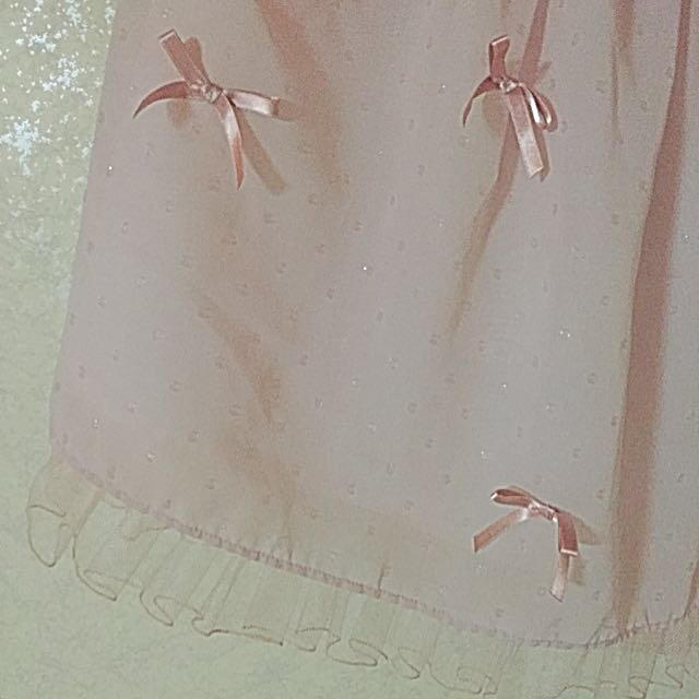 Emily Temple cute(エミリーテンプルキュート)のドットリボンスカート レディースのスカート(ひざ丈スカート)の商品写真