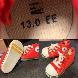 コンバース(CONVERSE)のベビーシューズ converse 赤 13センチ(スニーカー)