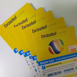 国際電話 ブラステル カード brastel card 050 5枚(その他)