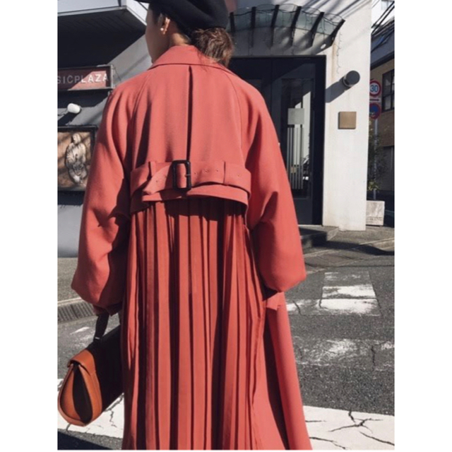 SEE THROUGH BACK PLEATS TRENCH★お値下げ中レディース