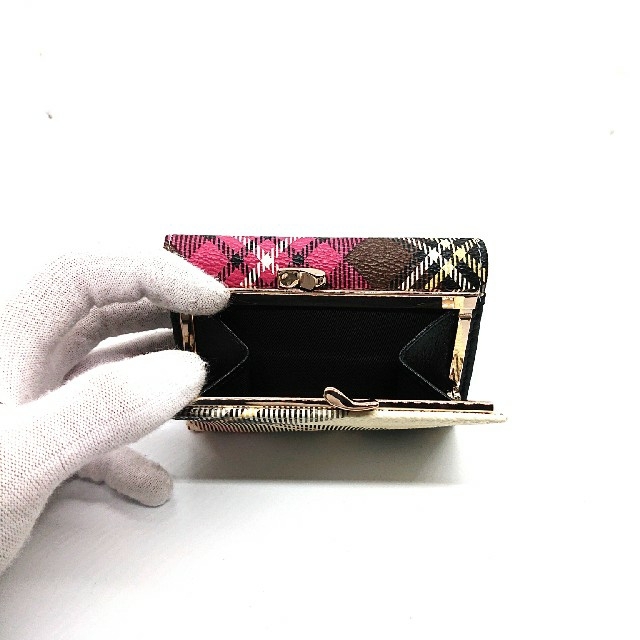 Vivienne Westwood(ヴィヴィアンウエストウッド)の【新品】ヴィヴィアンウエストウッド コンパクト財布 チェック  レディースのファッション小物(財布)の商品写真
