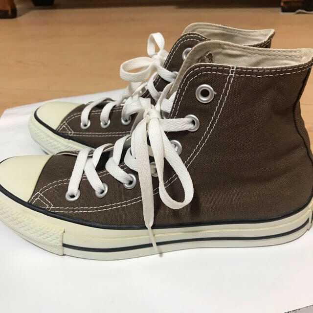 CONVERSE(コンバース)のコンバース ハイカット ブラウン 24.5cm レディースの靴/シューズ(スニーカー)の商品写真