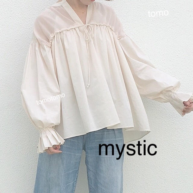 mystic(ミスティック)の新品❁﻿ミスティック ヨークシアーボリュームブラウス レディースのトップス(シャツ/ブラウス(長袖/七分))の商品写真