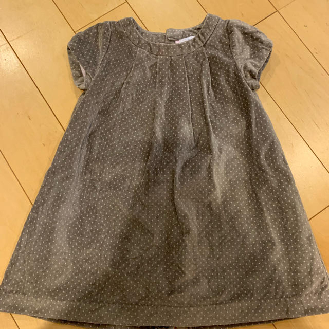 Jacadi(ジャカディ)のjacadi ベロアワンピース 36m キッズ/ベビー/マタニティのキッズ服女の子用(90cm~)(ワンピース)の商品写真