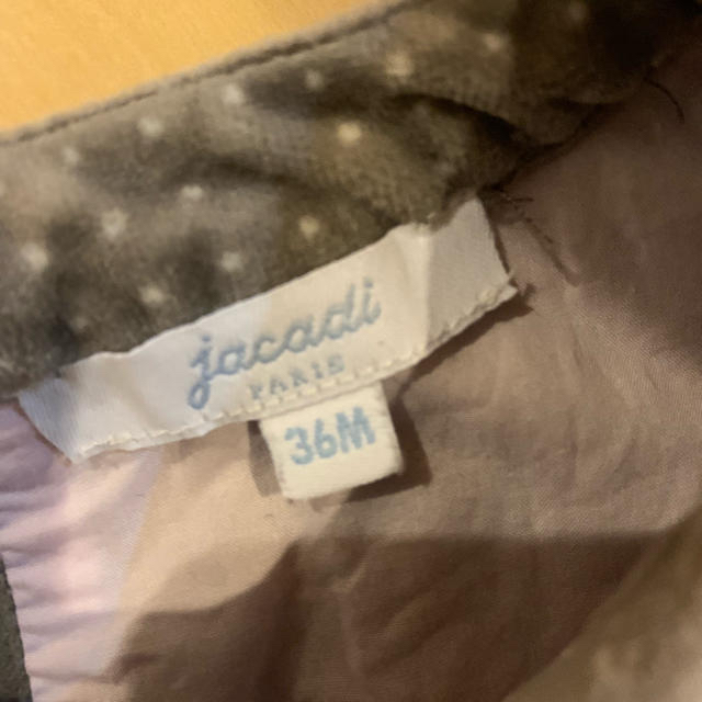 Jacadi(ジャカディ)のjacadi ベロアワンピース 36m キッズ/ベビー/マタニティのキッズ服女の子用(90cm~)(ワンピース)の商品写真