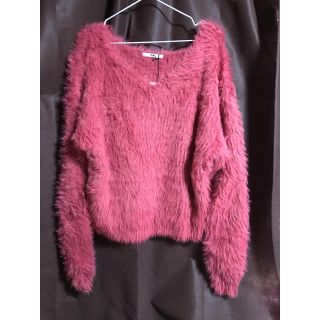 グレイル(GRL)のグレイル シャギーニット PINK 新品タグ付き(ニット/セーター)