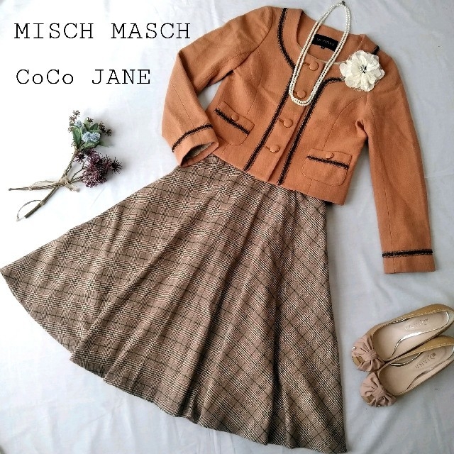 MISCH MASCH(ミッシュマッシュ)の【S〜M相当】ミッシュマッシュ ジャケット＆CoCoJANE スカート レディースのフォーマル/ドレス(スーツ)の商品写真