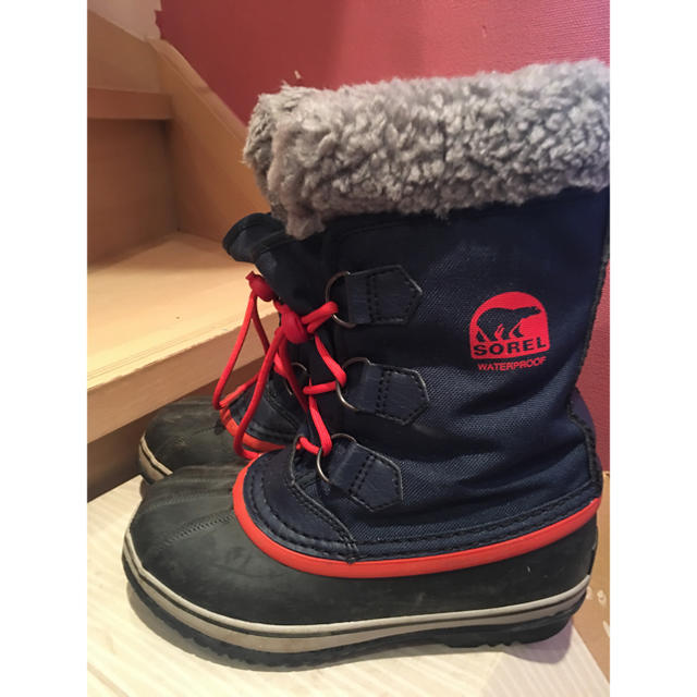 SOREL(ソレル)のsorel  kids  snow スノーブーツ NV 21 キッズ/ベビー/マタニティのキッズ靴/シューズ(15cm~)(長靴/レインシューズ)の商品写真