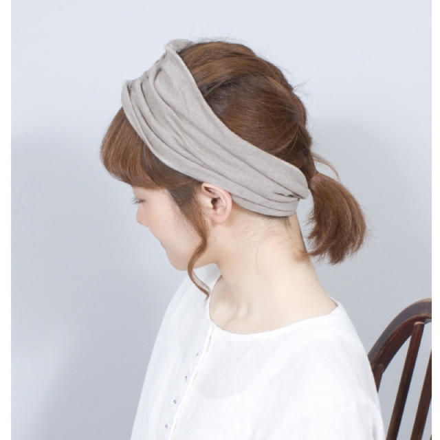 nest Robe(ネストローブ)のnest Robe ネストローブ  ヨーロッパリネンヘアバンド レディースのヘアアクセサリー(ヘアバンド)の商品写真