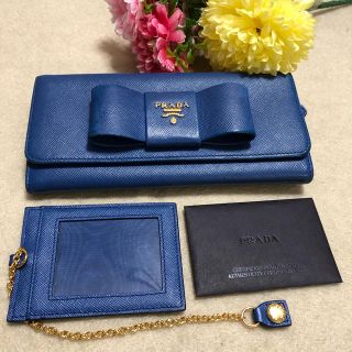 プラダ(PRADA)のPRADA長財布リボン♡パスケース(財布)