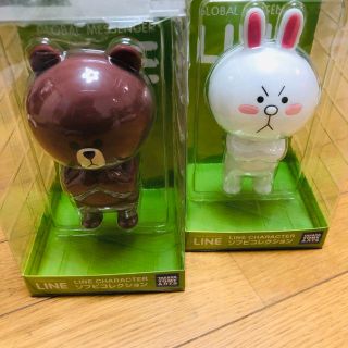 タカラトミー(Takara Tomy)のブラウン コニー  LINE ソフビ 二体セット(キャラクターグッズ)