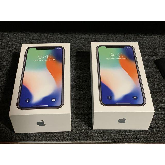 注目ショップ iPhone 2台セット!! docomo シルバー 64G iPhoneⅩ