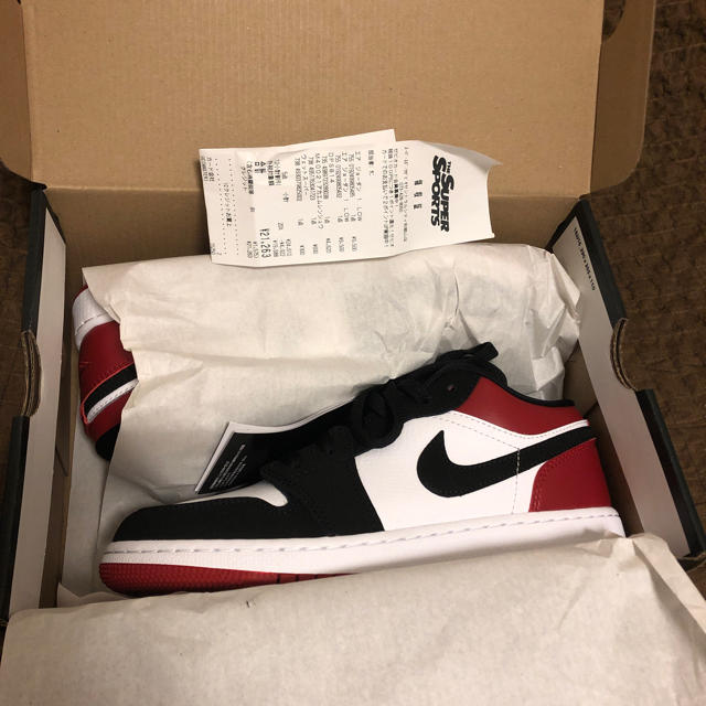 NIKE AIR JORDAN 1 LOW BG BLACK TOE つま黒