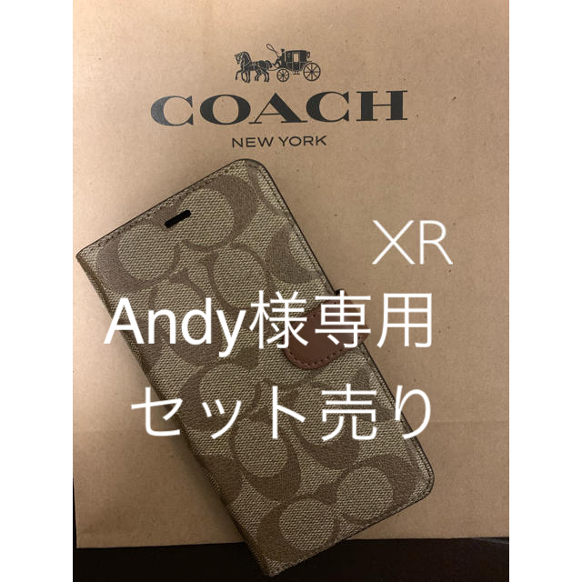 COACH(コーチ)のCOACH 手帳型ケースXR♦新品未使用 スマホ/家電/カメラのスマホアクセサリー(iPhoneケース)の商品写真