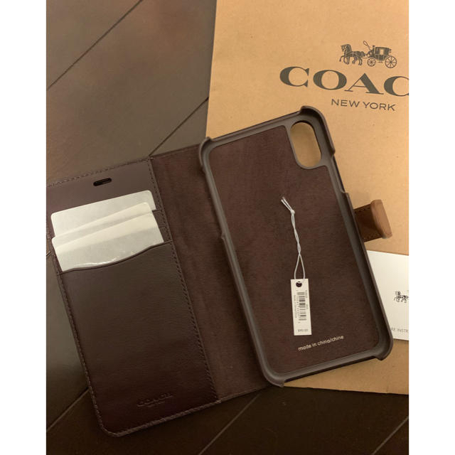 COACH(コーチ)のCOACH 手帳型ケースXR♦新品未使用 スマホ/家電/カメラのスマホアクセサリー(iPhoneケース)の商品写真