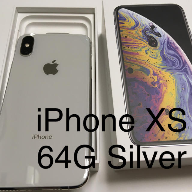 人気デザイナー iPhone docomo - iPhone XS Silver 64GB