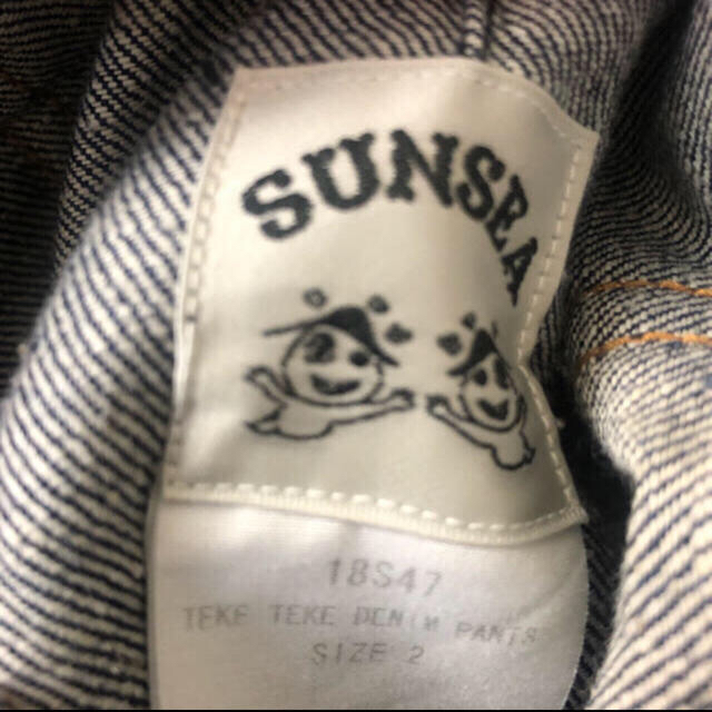 SUNSEA - sunsea TEKETEKE denim pants size2 18SSの通販 by AO SUNSEA - sunsea TEKETEKE denim pants size2 18SSの通販 by AO