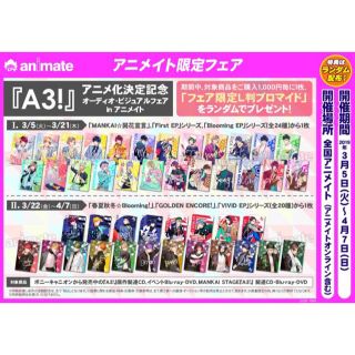 新品★A3！★秋組【摂津万里】オーディオビジュアルフェア★ブロマイド★2枚セット