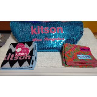 キットソン(KITSON)のkitsonセット〖ハンカチ×2枚&バック〗(ハンカチ)