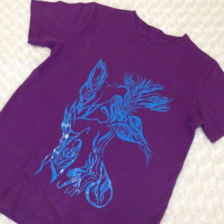 パープルTシャツ(Tシャツ/カットソー(半袖/袖なし))