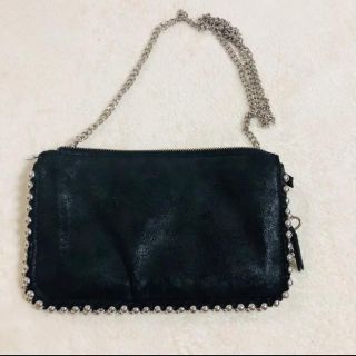 ザラ(ZARA)のZARA スタッズ チェーンウォレット(ショルダーバッグ)