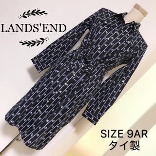 ランズエンド(LANDS’END)のLANDS'END シャツ ワンピース(ひざ丈ワンピース)