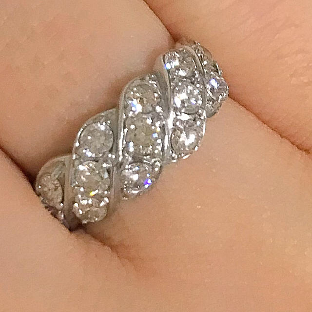 PT フラワー ダイヤモンド リング 1.00CT