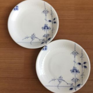 ロイヤルコペンハーゲン(ROYAL COPENHAGEN)のロイヤルコペンハーゲン ブルーパルメッテ 15cmプレート4枚中古(食器)