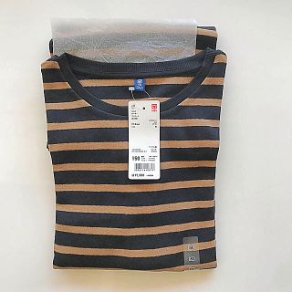 ユニクロ(UNIQLO)のユニクロ ボーダーワンピース5分袖(ワンピース)