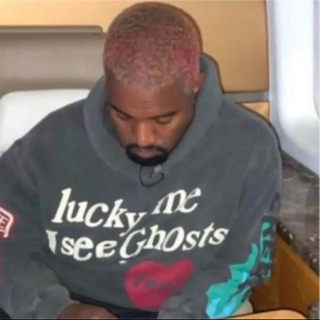 KIDS SEE GHOSTS Kanye West Kid Cudi コラボプロジェクト 裏起毛スウェット パーカー【サイズL】【メンズ】