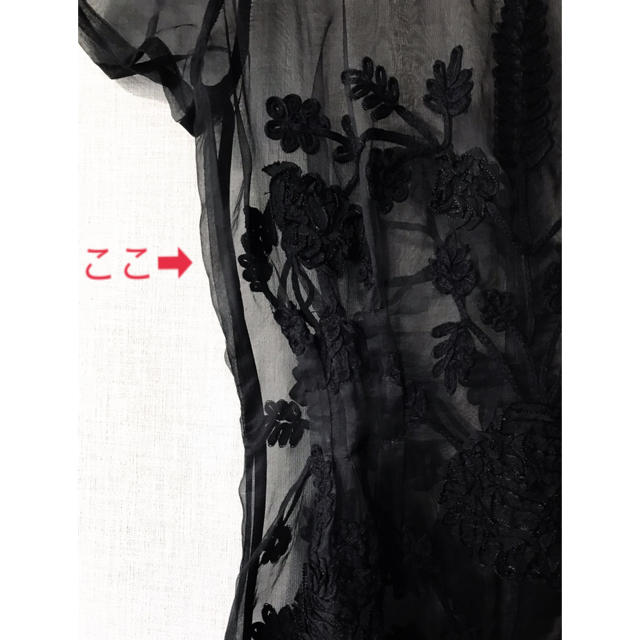 新品☆8,000円程のお品、S〜Mの方！ラブリーなシースルー刺繍ワンピ☆ レディースのワンピース(ひざ丈ワンピース)の商品写真