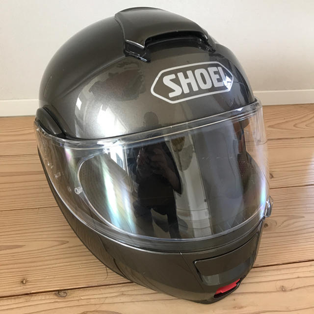 翔泳社(ショウエイシャ)のSHOEI NEOTEC ヘルメット アンスラサイトメタリックLサイズ 59cm 自動車/バイクのバイク(ヘルメット/シールド)の商品写真