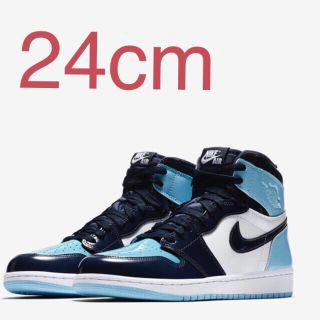 ナイキ(NIKE)の24cm NIKE AIR JORDAN1 blue chill aj1(スニーカー)