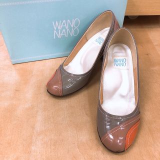 ワノナノ(WANONANO)のWANONANO ワノナノ エナメルパンプス 日本製 22cm Sサイズ (ハイヒール/パンプス)