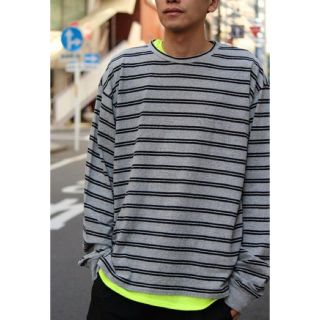 UNUSED - unused ボーダー ロンt ロングスリーブ カットソーの通販