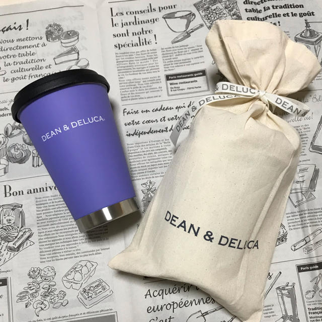 DEAN & DELUCA(ディーンアンドデルーカ)のラッピング付き 限定色パープルDEAN&DELUCA 限定タンブラー マグボトル インテリア/住まい/日用品のキッチン/食器(タンブラー)の商品写真