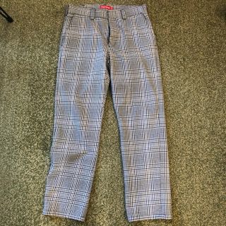 シュプリーム(Supreme)の30 インチ supreme work pant  blackplaid (ワークパンツ/カーゴパンツ)