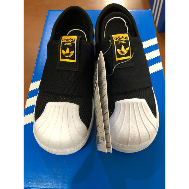 adidas(アディダス)のadidas メッシュ スリッポン  15cm キッズ/ベビー/マタニティのキッズ靴/シューズ(15cm~)(スリッポン)の商品写真