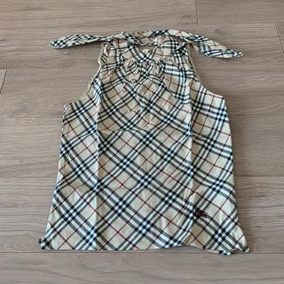 バーバリーブルーレーベル(BURBERRY BLUE LABEL)の【美品】BURBERRY BLUE LABEL バックリボンシャツ 36サイズ(シャツ/ブラウス(半袖/袖なし))