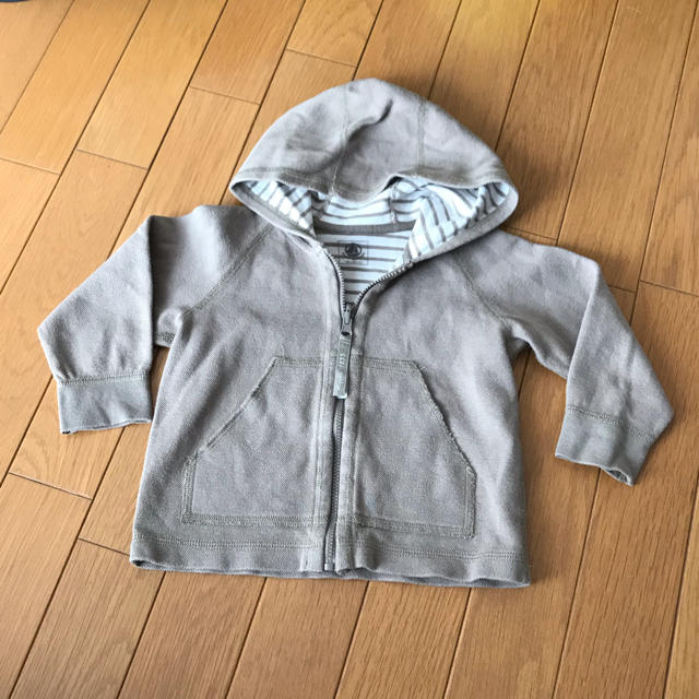 PETIT BATEAU(プチバトー)のプチバトー キッズパーカー 18M キッズ/ベビー/マタニティのベビー服(~85cm)(カーディガン/ボレロ)の商品写真