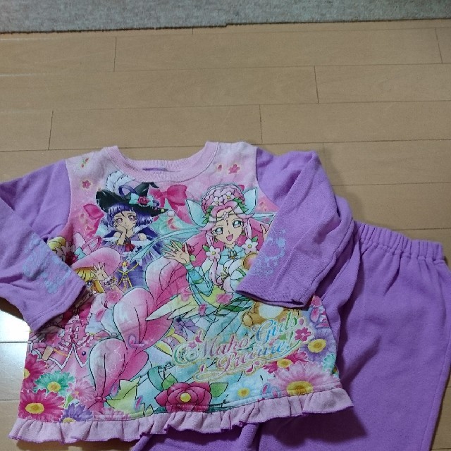 BANDAI(バンダイ)の魔法使いプリキュア光るパジャマ110 キッズ/ベビー/マタニティのキッズ服女の子用(90cm~)(パジャマ)の商品写真